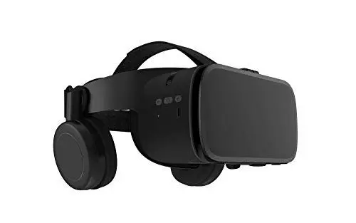 Produktbild: Hi-Shock Premium VR-Brille - X6 - Gaming Brille für 3D Spaß - mit integrierten Kopfhörern für 4,7-6,1 Smartphones - Komp. zu Nexus, Samsung, LG, Moto, HTC, Huawei, Sony - Schwarz