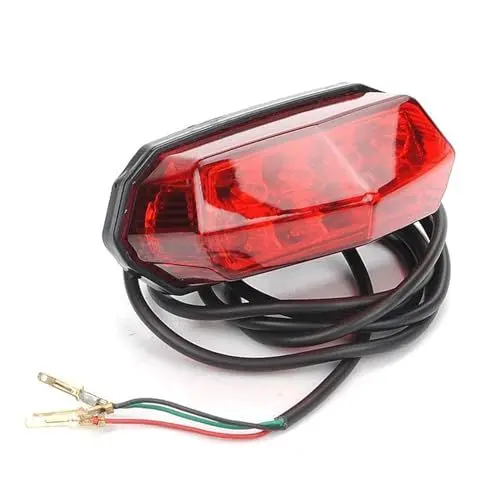 Produktbild: VrAre Hinten Rücklicht Elektrische Motorrad Bremse Warnleuchte Roller Hinten Rücklicht Bremse Warnleuchte 36V-60V Universal, VrAre-11