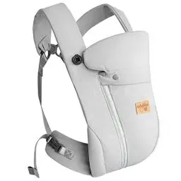 Produktbild: vrbabies Babytrage, Babytrage für Neugeborene ab Geburt, Neues Upgrade Ice Silk Ergonomische Tragetuch Baby mit Verstellbarem Gurt, leicht Atmungsaktiv 0-24monate(Hellgrau - ohne Gürtel)