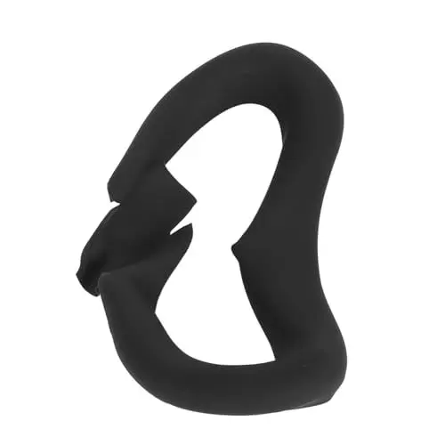 Produktbild: VR-Brille, Silikon-Augenmaske, Bequeme Gesichtspolster-Abdeckung, Ersatz, Atmungsaktiv, Perfekte Passform für VR-Brille (Black)