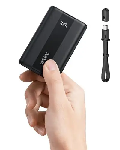Produktbild: VRURC Power Bank 20000mAh Klein Aber Stark USB C Powerbank Mini Externer handyakkus Klein und leicht PD QC3.0 Schnelles Aufladen akkupack Tragbares Ladegerät für iPhone Samsung Huawei iPad Switch usw