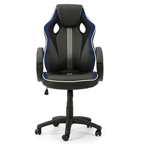 Produktbild: VS Venta-stock Formula Schreibtischstuhl schwarz und blau, Wippfunktion & Armlehne - Ergonomic, höhenverstellbar