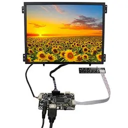 Produktbild: VSDISPLAY 26,4 cm (10,4 Zoll) VS104T-004A 1024X768 600nit Helligkeit WLED IPS LCD-Bildschirm und LCD Controller Platine, Ersatzsieb für G104XVN01.0,G104X1-L03
