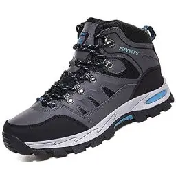 Produktbild: VTASQ Wanderschuhe Herren Damen Trekkingschuhe Leichte Outdoor Trekkingschuhe Knöchel Schuhe Herren Sneaker Ultralight Sportschuhe für Camping grau 43EU