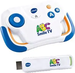 Produktbild: VTech ABC Smile TV – Kabellose Lernkonsole mit HDMI-Stick für den Fernseher mit 15 Spiel-Level für stundenlangen Lernspaß – Für Kinder von 3-7 Jahren