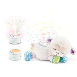 Produktbild: Vtech Baby 3-in-1 Sternenlicht-Schäfchen – Kuschelige Spieluhr-Einschlafhilfe mit Licht-Projektor, Musik und Geräuschen – Für Kinder ab der Geburt