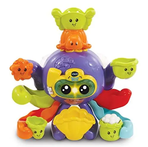 Produktbild: VTech Baby Badespaß Oktopus – Interaktives Badespielzeug, das spricht und singt – Für Kinder von 1-5 Jahren