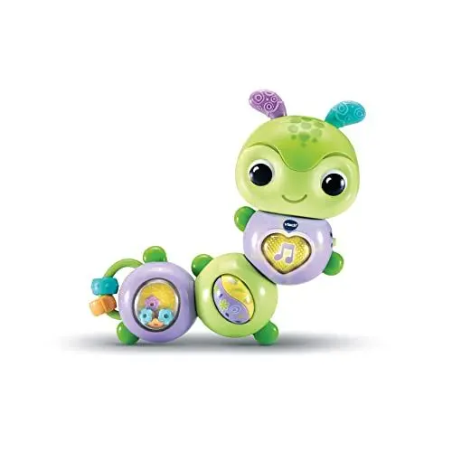 Produktbild: VTech Baby Drehspaß-Raupe – Interaktives Rassel- und Motorik-Spielzeug, das spricht und singt – Für Kinder von 6-24 Monaten