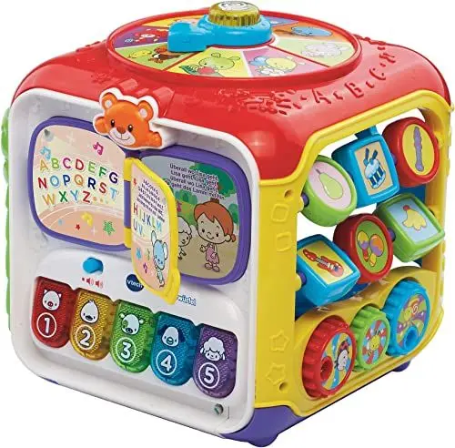 Produktbild: Vtech Baby Entdeckerwürfel – Interaktiver Spielwürfel mit Musik, Formen und beweglichen Elementen – Für Kinder von 12-36 Monaten