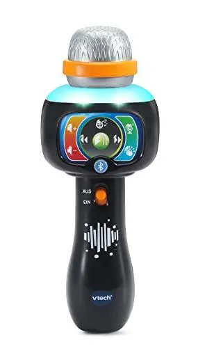 Produktbild: VTech Baby Magisches Singspaß-Mikrofon – Interaktives Kindermikrofon mit 15 Liedern und Bluetooth zum Verbinden mit dem Musik-Player – Für Kinder von 2-5 Jahren