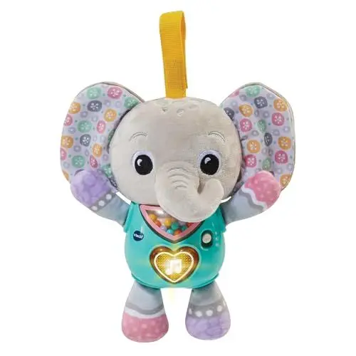 Produktbild: Vtech Baby Melodienelefant – Interaktives Plüschtier mit 3 gesungenen Liedern und 15 Melodien – Für Kinder von 3-24 Monaten