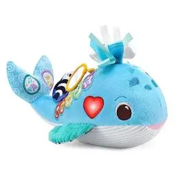 Produktbild: VTech Baby Musik-Plüschwal – Interaktives Plüschtier zum Entdecken und Anregen des Tastsinns – Mit Liedern, Sätzen und Melodien – Für Kinder von 3-36 Monaten