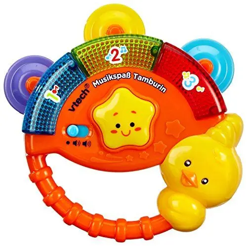 Produktbild: Vtech Baby Musikspaß Tamburin – Elektronisches Spielzeug mit Musik und Geräuscheffekten – Für Kinder von 9-36 Monaten