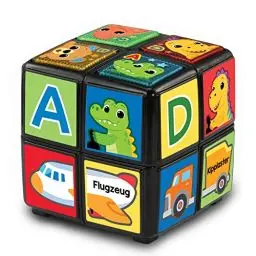Produktbild: VTech Baby - Babys Zauberwürfel – Interaktiver Spielwürfel mit leuchtenden Tasten, Musik, Buchstaben, Zahlen und Lernsätzen – Für Kinder von 18-36 Monaten