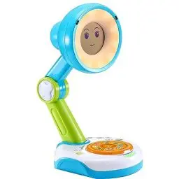 Produktbild: VTech Funny Sunny – Interaktive Lampen-Freundin – Führt durch den Tag, erzählt Geschichten, spielt Spiele, animiert zur Bewegung – Mit Uhr- und Wecker-Funktion – Für Kinder von 3-8 Jahren