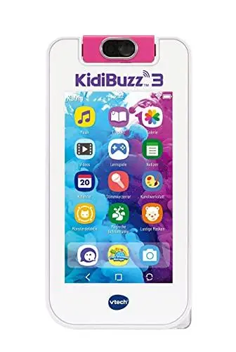Produktbild: Vtech KidiBuzz 3 pink – Multifunktions-Messenger für Kinder – Mit sicherem Internetbrowser, Lernspielen, Nachrichtenapp, Kamera, Multimedia-Player u. v. m. – Für Kinder von 5-12 Jahren