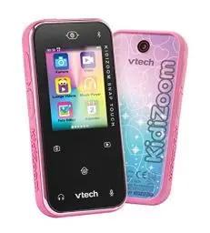 Produktbild: VTech KidiZoom Snap Touch pink – Kinderkamera im Smartphone-Format mit Touchscreen, Bluetooth, Selfie- und Videofunktion, Effekten und vielem mehr – Für Kinder von 6-12 Jahren
