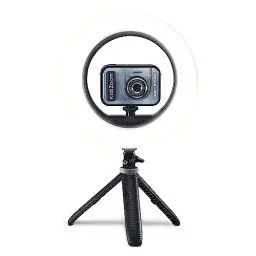 Produktbild: VTech KidiZoom Video Studio Deluxe Bundle – Kinderkamera mit Greenscreen, Stativ, Ringlicht, Handschuhen u. v. m. – Für Kinder von 5-12 Jahren