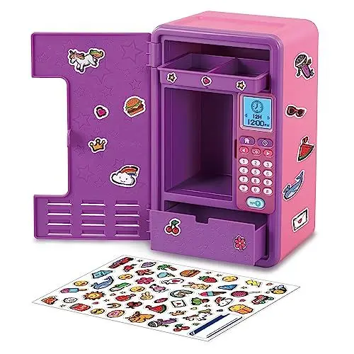 Produktbild: Vtech Kidisecrets Traumtresor – Tresor mit Zahlencode zum Aufbewahren von Geheimnissen – Mit Spielen, Musik und Aufklebern – Für Kinder von 6-12 Jahren, Lila - German Version/Deutsche Version