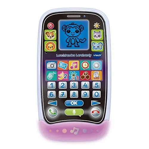 Produktbild: VTech Leuchtendes Lernhandy – Lerntelefon mit niedlichen Tierfreunden, spannenden Lernspielen, Liedern und Melodien – Für Kinder von 3-6 Jahren