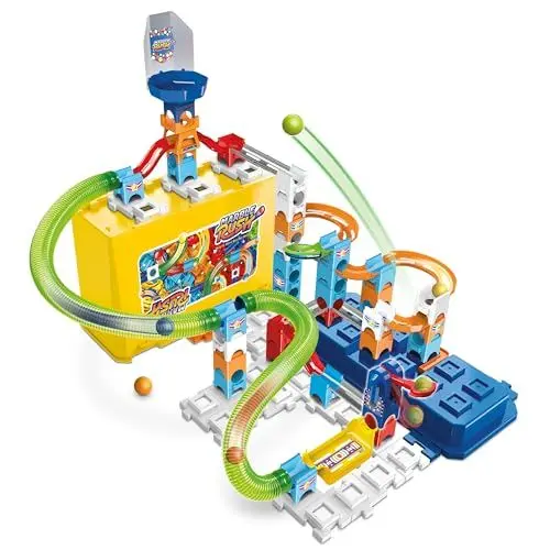 Produktbild: Vtech Marble Rush - Build & Store Box Set M400 – Interaktive Murmelbahn mit spannenden Bahnelementen und verschiedenen Aufbaumöglichkeiten – Für Kinder von 4-12 Jahren