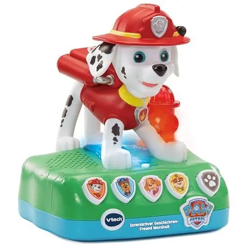 Produktbild: VTech PAW Patrol - Interaktiver Geschichten-Freund Marshall – Mit der Figur spannenden Geschichten zuhören und interaktive Rettungsmissionen meistern – Für Kinder von 3-6 Jahren