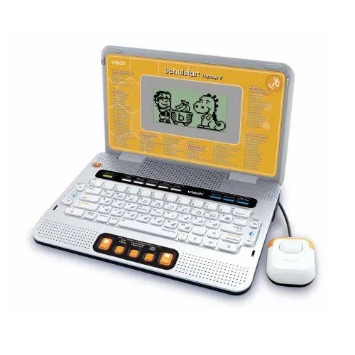 Produktbild: Vtech Schulstart Laptop E – Lerncomputer mit 160 Lernspielen in Deutsch und Englisch – Zum Lernen von Buchstaben, Wörtern, Mathematik, Wissenschaften u. v. m. – Für Kinder von 6-8 Jahren