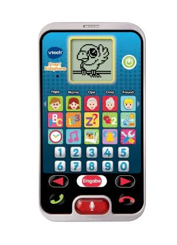 Produktbild: Vtech Smart Kidsphone – Cooles Lerntelefon mit Mikrofon, spannenden Lernspielen, Liedern und Melodien – Für Kinder von 3-6 Jahren