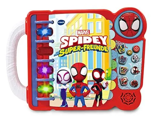 Produktbild: Vtech Spidey und Seine Super-Freunde - Abenteuerbuch – Interaktives Buch zum Lernen von Buchstaben, Gegenständen Musik und Wörtern – Für Kinder von 3-6 Jahren