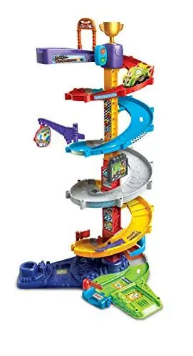 Produktbild: Vtech TUT TUT Baby Flitzer - 2-in-1 Turboturm - Großes Turm-Spielset mit 2 Aufbaumöglichkeiten, Turborenner, Weichen, Falltür U.V.M - Für Kinder von 1-5 Jahren, Mehrfarbig