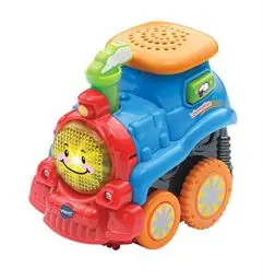 Produktbild: Vtech TUT TUT Baby Flitzer - Press and Go Lokomotive – Spielzeugauto mit Musik, aufleuchtender Taste und spannenden Geräuschen – Für Kinder von 1-5 Jahren