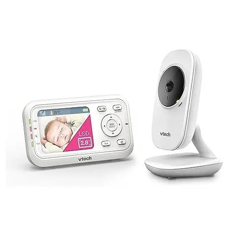 Produktbild: Vtech Babymonitor VM3255 – Video-Babyphon mit beweglicher Kamera – Klarer Sound, 2,8