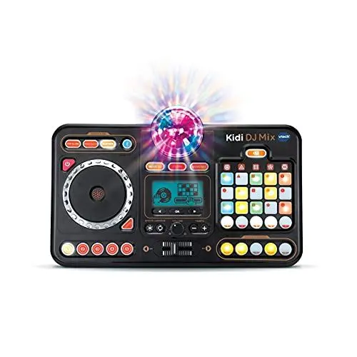 Produktbild: VTech Kidi DJ Mix – 10-in-1 DJ-Mischpult mit Jog-Wheel und vielen Effekten zum Bearbeiten der Musik – Für Kinder von 6-12 Jahren, Schwarz