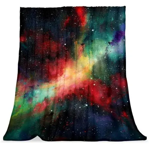 Produktbild: VTGHDEEQ Überwurfdecken für Frauen,Couchdecken und Überwürfe,Abstrakter Galaxiennebel,59x78.7 in
