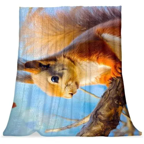 Produktbild: VTGHDEEQ Überwurfdecken für Frauen,Couchdecken und Überwürfe,Tier und Baum,59x78.7 in