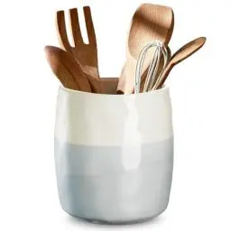Produktbild: VTOBON Utensilienhalter Küche, Groß Küchenutensilienhalter, Große Küchenutensilien für Arbeitsplatte, Aufbewahrung, Utensilien-Organizer, Eiskübel, Vasen, Homedekoration, Reaktive Glasur Blau