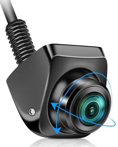 Produktbild: Vtopek Rückfahrkamera AHD 1080P Rückfahrkamera Auto 360° Drehbar Auto Rückfahrkamera Nachrüsten 170° Weitwinkel Nachtsicht IP69 Wasserdichte Universal NTSC Rückfahrkameras für Wohnmobil SUV Pickup Van