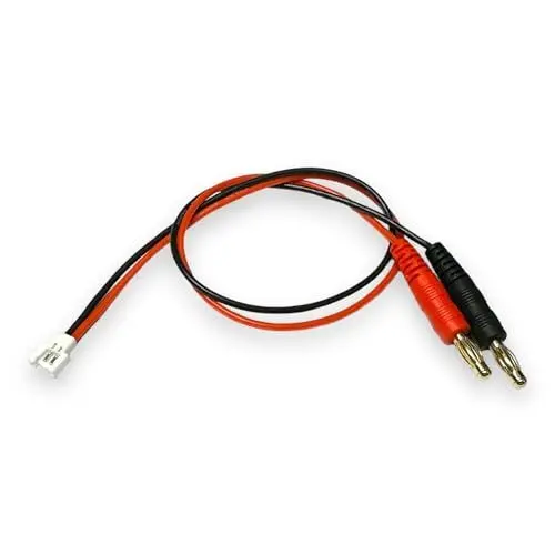 Produktbild: VUNIVERSUM Lipo Akku Ladekabel mit 2PIN 2.0 kompatibel zu Walkera Molex Stecker auf 4mm Bananenstecker Goldstecker 30cm 20AWG Silikon Kabel Modellbau