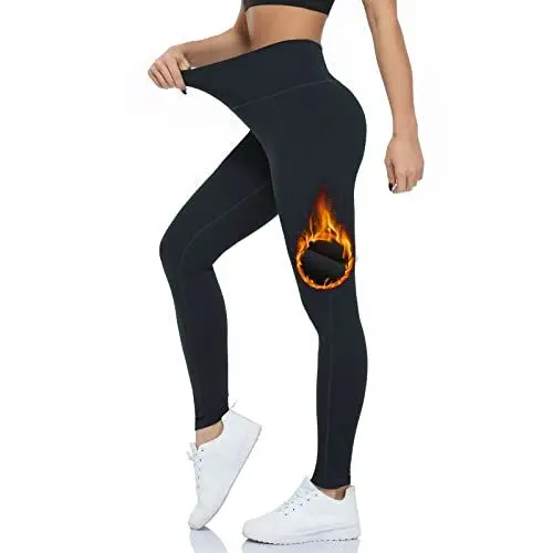 Produktbild: VUTRU Damen Winter Warme Sporthose Outdoor Sport Laufen Yoga Bergsteigen Wandern Modifizierte Beine Fleece schwarz XL