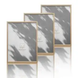 Produktbild: VUVUZULA Bilderrahmen 30x40cm Holz Holzrahmen 3er Set Eiche Fotorahmen MDF Rahmen Natur