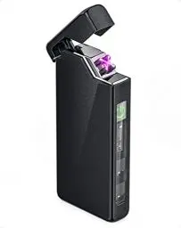 Produktbild: VVAY Elektro Lichtbogen Feuerzeug USB C Aufladbar, Sturmfeuerzeug Elektrisch /