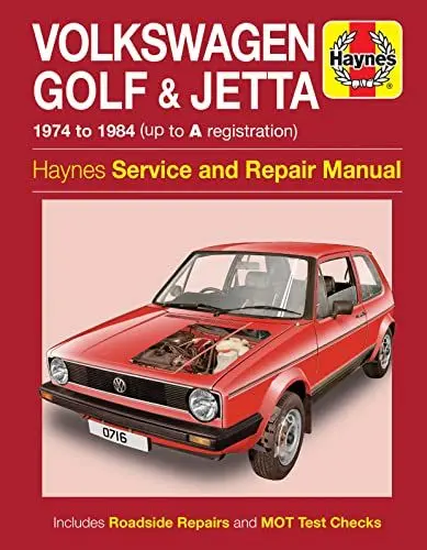 Produktbild: VW Golf & Jetta Mk 1 Petrol 1.1 & 1.3 (74 - 84) Haynes Repair Manual: 1974-84