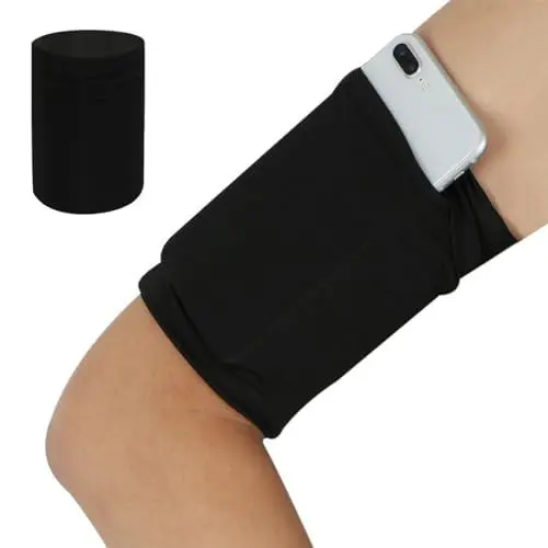 Produktbild: VZUHSW Armschlaufen-Armband-Halter für Handy, praktisch für Sport & Outdoor, passend für die meisten Geräte, schwarz - 1 Stück
