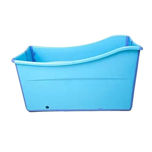 Produktbild: W WEYLAN TEC faltbare badewanne badewanne faltbar freistehend waschlappen baby erwachsene für dusche sprudelmatte badewanne sitzbadewanne für kleinkind Kinder 39 zoll blau