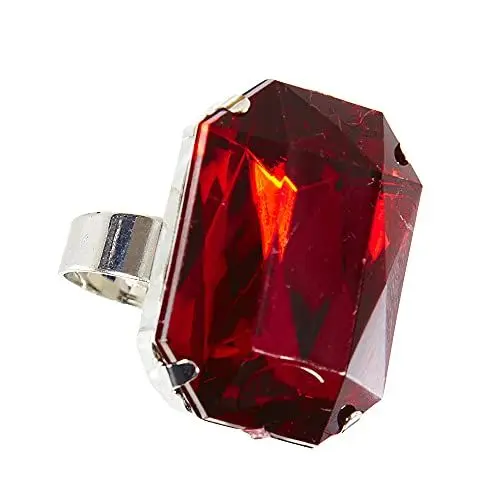 Produktbild: W WIDMANN MILANO Party Fashion 05853 - Ring mit Stein, Schmuck, Vampir, Halloween, Karneval, Mottoparty
