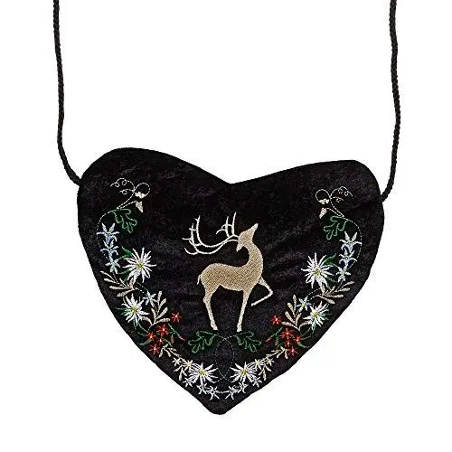 Produktbild: W WIDMANN MILANO Party Fashion 07793 - Bestickte Bayerische Herz Handtasche, Accessoire, Karneval, Mottoparty