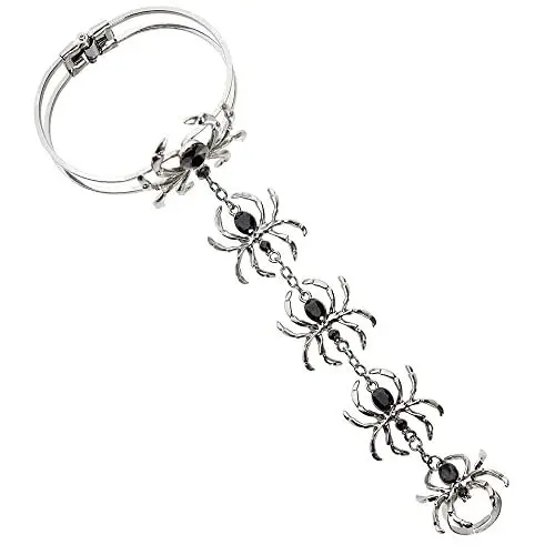 Produktbild: W WIDMANN MILANO Party Fashion 09663 - Armband mit Spinnenring, Accessoire, Karneval, Mottoparty