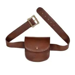 Produktbild: W WIDMANN MILANO Party Fashion 09836 - Gürtel mit Tasche in Lederoptik, Braun, Mittelalter, Accessoire, Kostüm, Karneval, Mottoparty