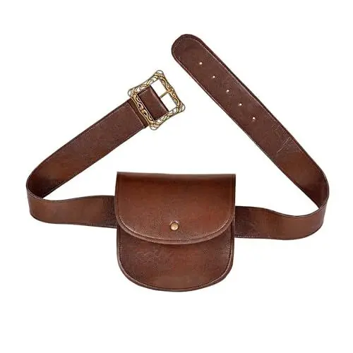 Produktbild: W WIDMANN MILANO Party Fashion 09836 - Gürtel mit Tasche in Lederoptik, Braun, Mittelalter, Accessoire, Kostüm, Karneval, Mottoparty