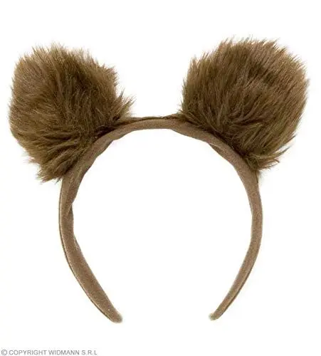 Produktbild: W WIDMANN MILANO Party Fashion 2329B - Haarreif Bär, Bärenohren aus Plüsch, Braun, Tier, Kostüm, Accessoire, Karneval, Mottoparty